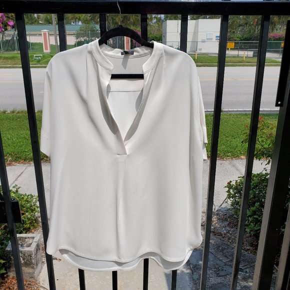 Ann Taylor Wide Sleeve Off White Blouse - Picture 1 of 2